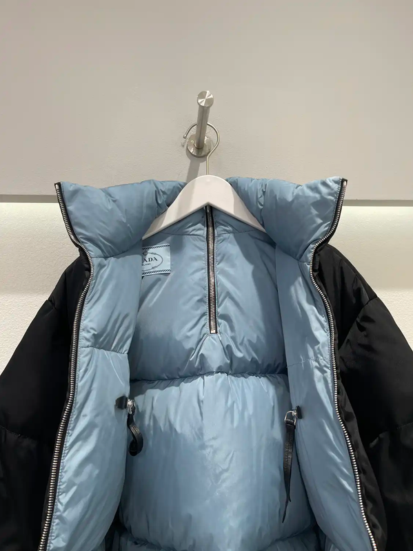Prada Classic Black Long Puffer Jacket