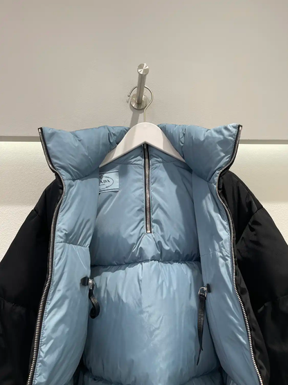 Prada Classic Black Long Puffer Jacket