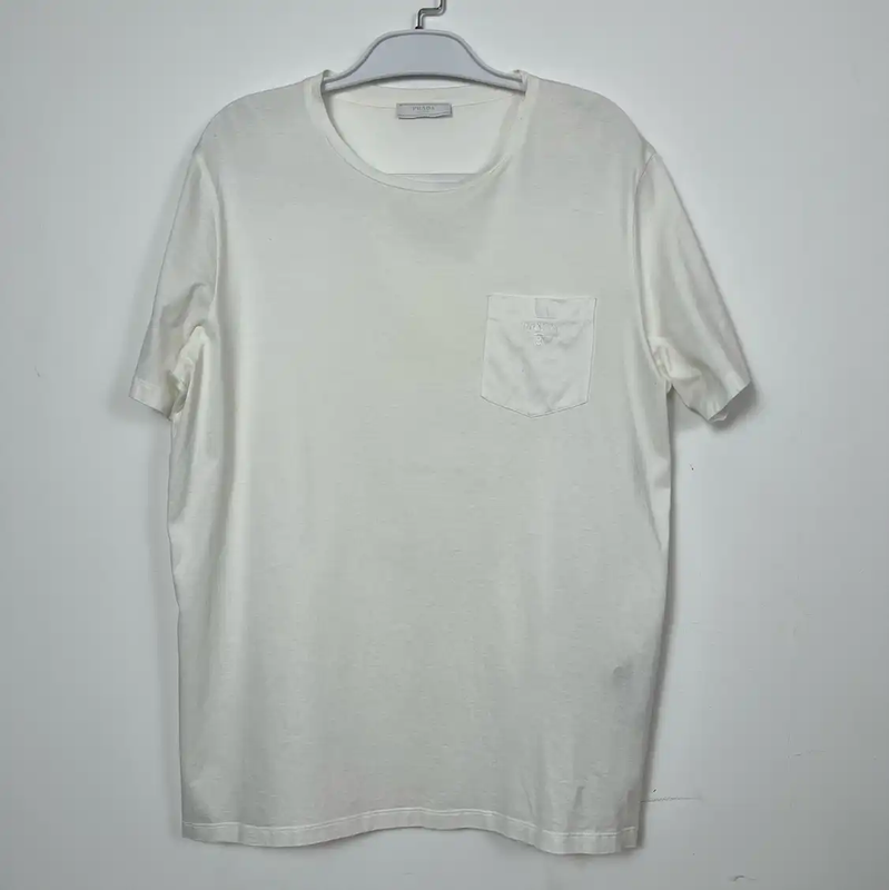 Prada White Cotton Men's T-Shirt
