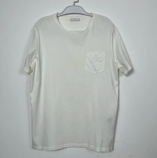 Prada White Cotton Men's T-Shirt