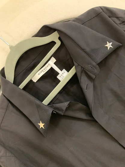 Givenchy Black Cotton Long Sleeve Shirt 0089