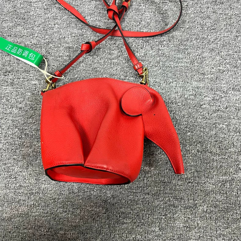 Loewe Elephant Mini Bag Red Color