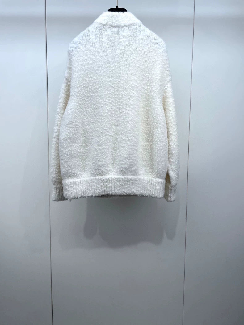 White Teddy Coat by Chanel