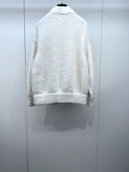 White Teddy Coat by Chanel