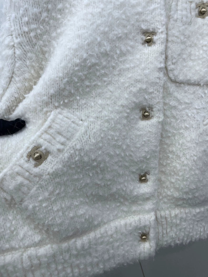 White Teddy Coat by Chanel