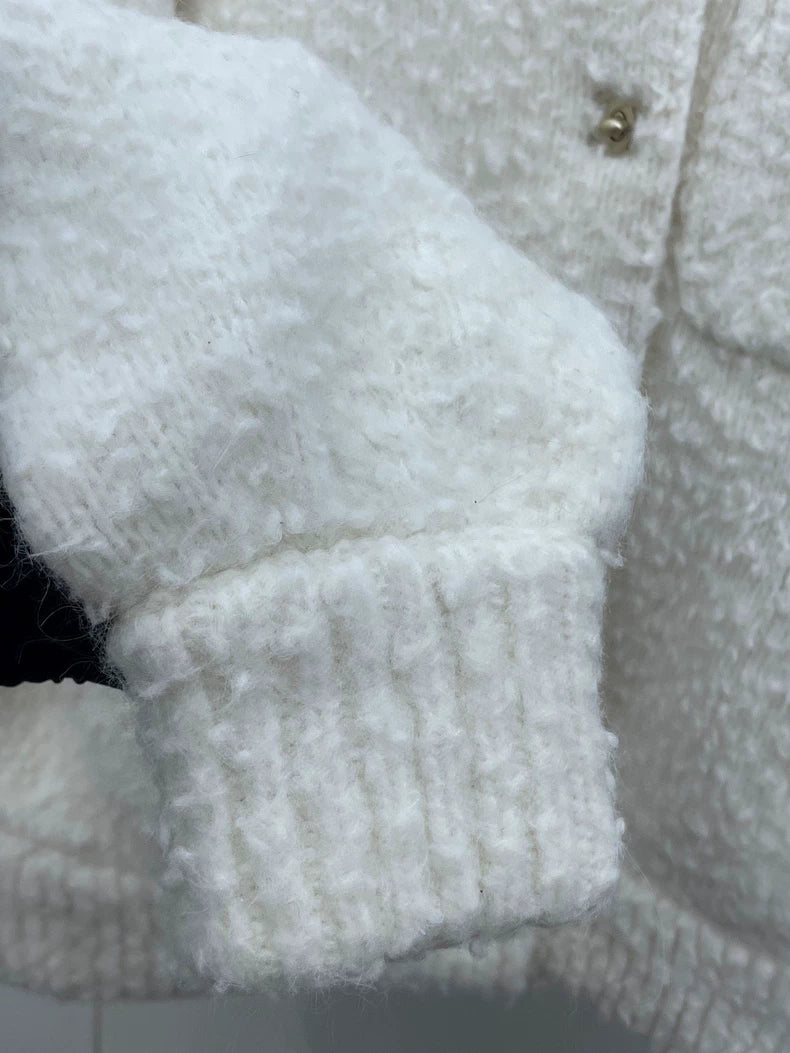 White Teddy Coat by Chanel