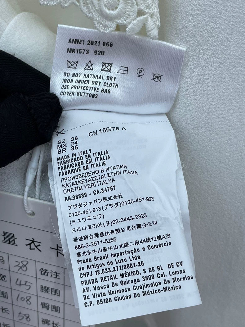 White Lace Trim Shirt