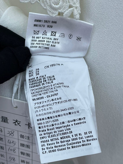 White Lace Trim Shirt