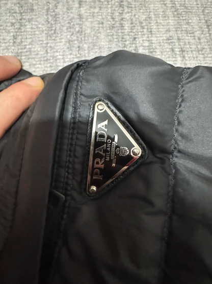 Prada Men's Black Quilted Down Jacket