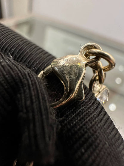 Pink Safety Pin Brooch Necklace