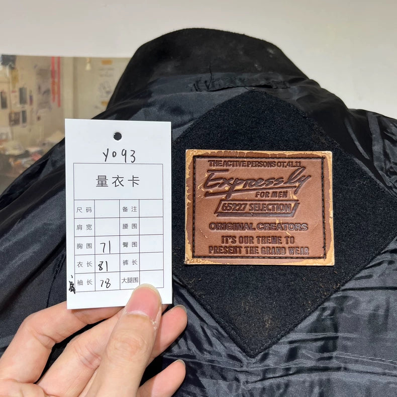 Vintage Woolen Coat for Men