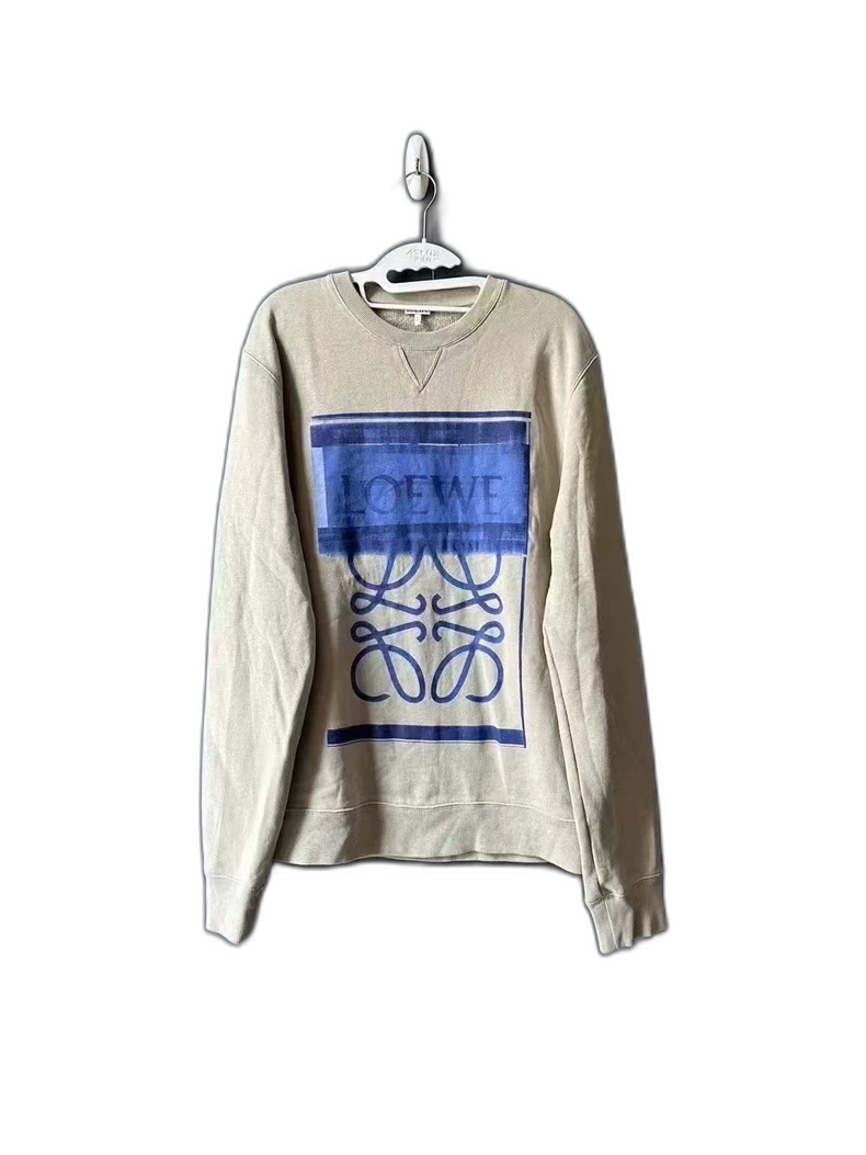 Loewe  Gray Sweatshirt with Logo Design