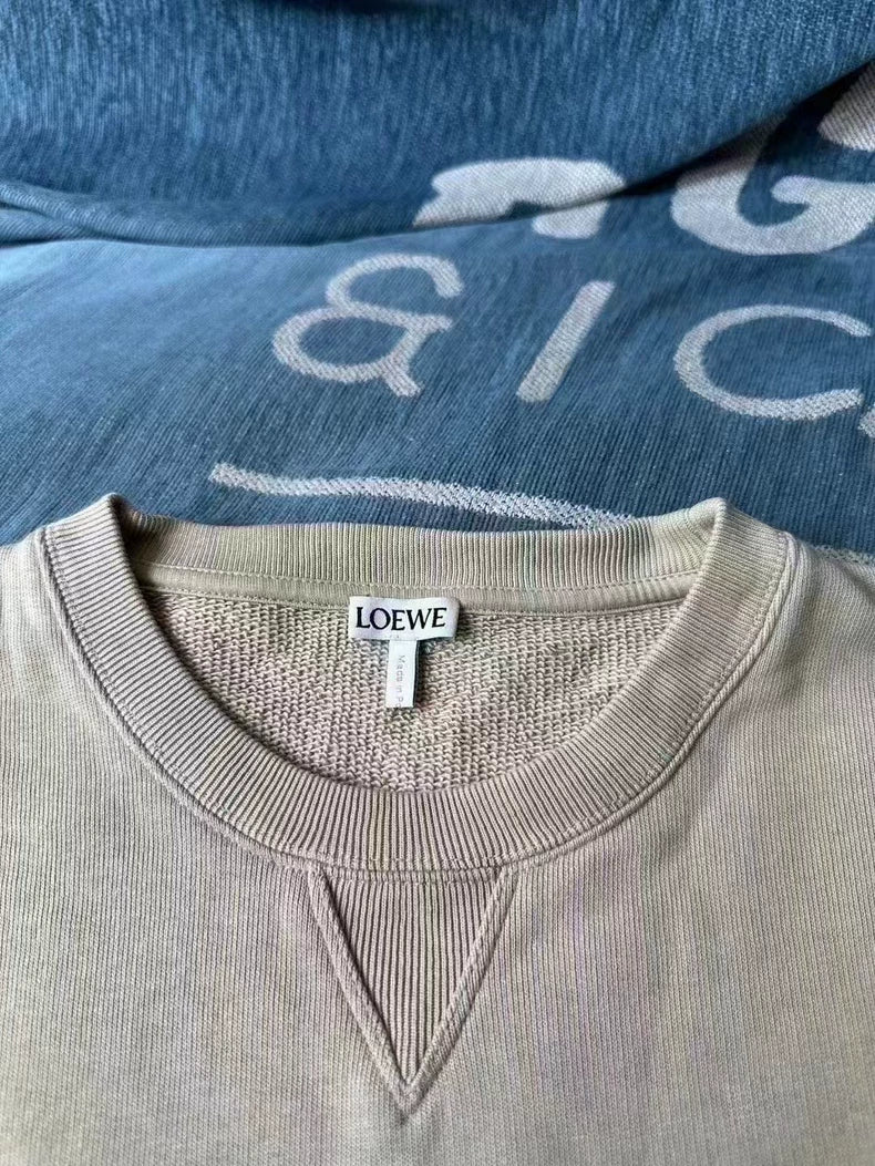 Loewe  Gray Sweatshirt with Logo Design