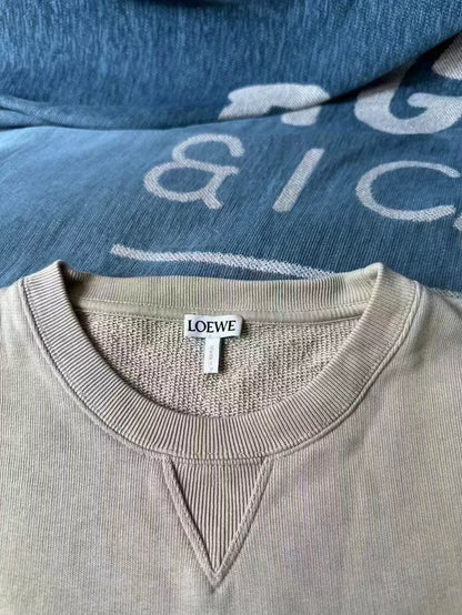 Loewe  Gray Sweatshirt with Logo Design