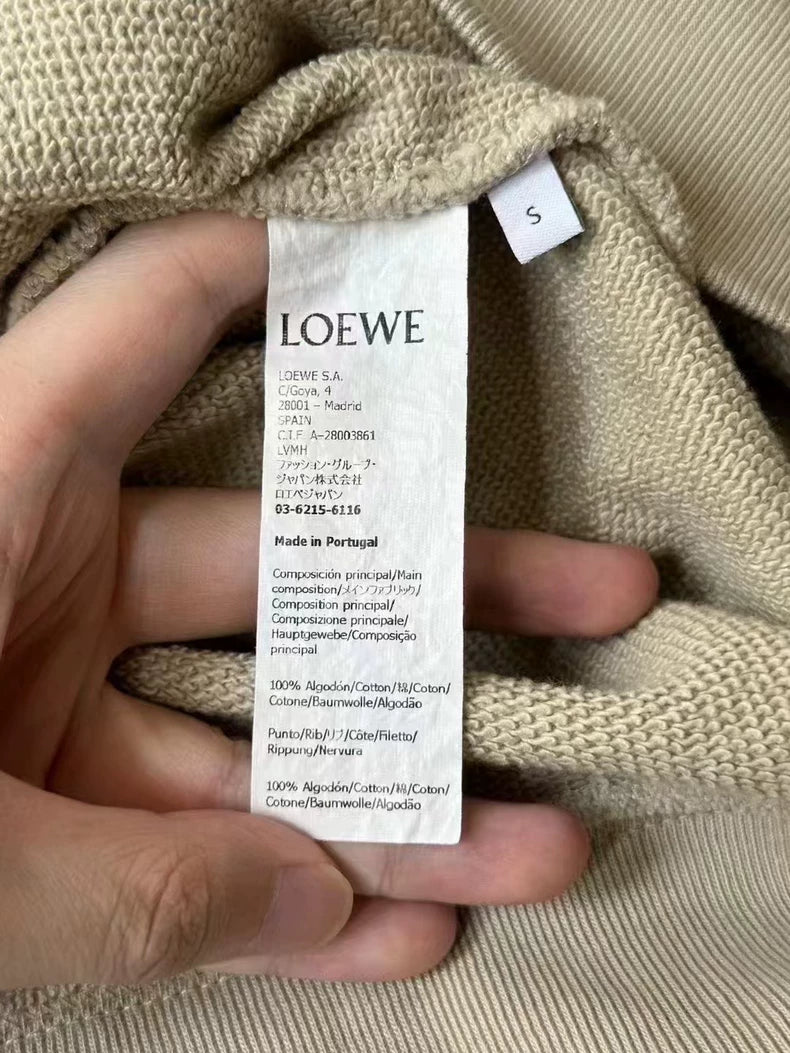 Loewe  Gray Sweatshirt with Logo Design