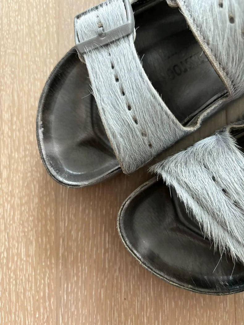 Birkenstock Rick Owens Fur Slides