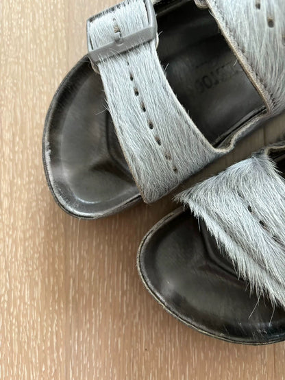 Birkenstock Rick Owens Fur Slides