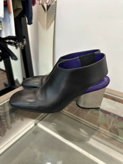 Celine Black Purple High Heel Shoes