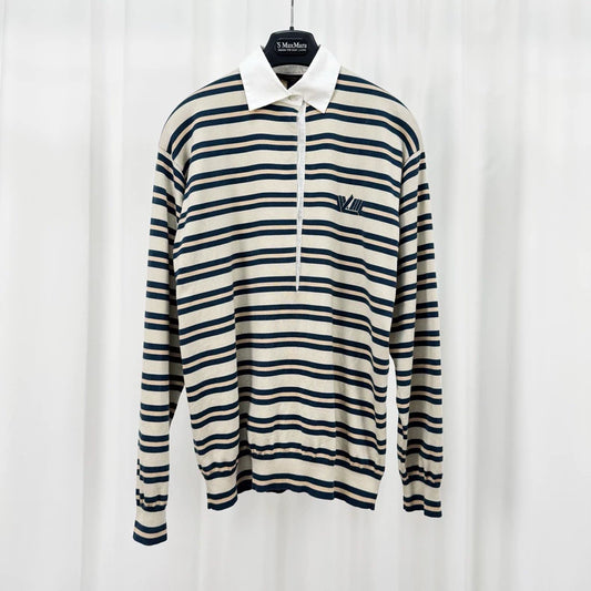 Louis Vuitton Striped Collar Knit Sweater-yf