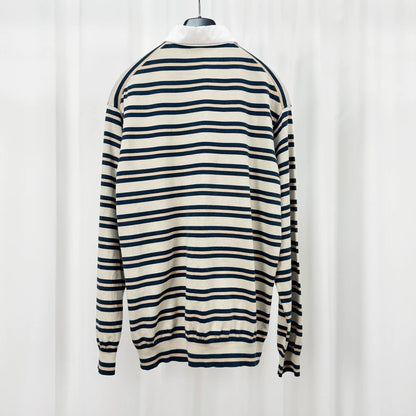 Louis Vuitton Striped Collar Knit Sweater-yf