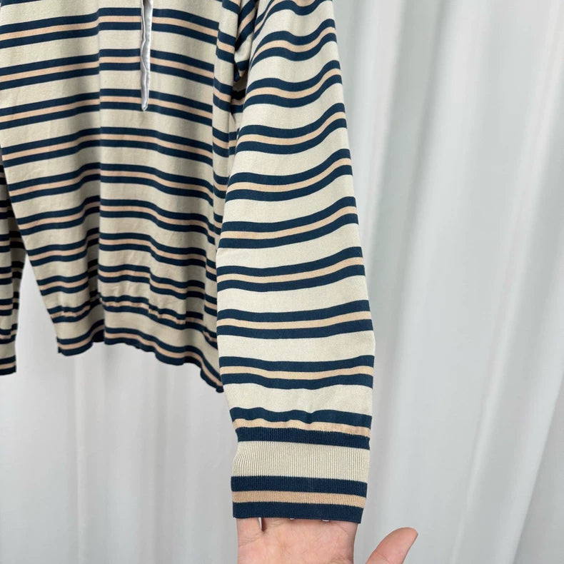 Louis Vuitton Striped Collar Knit Sweater-yf