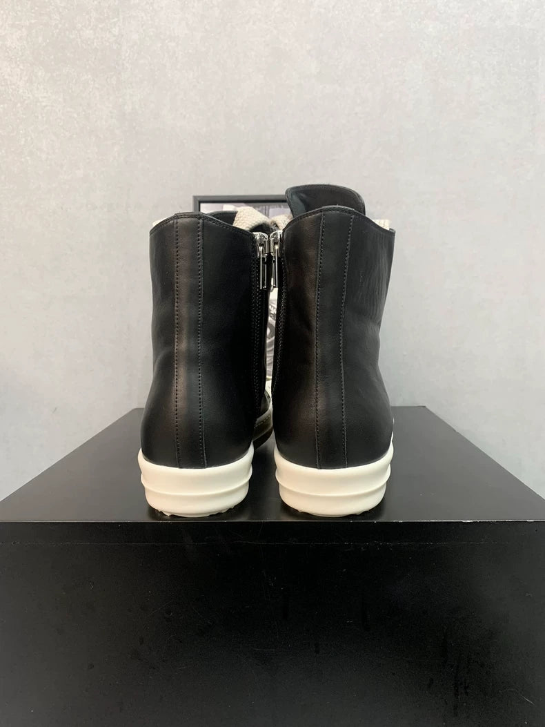 Rick Owens High-Top Sneakers with Wide Laces-yf