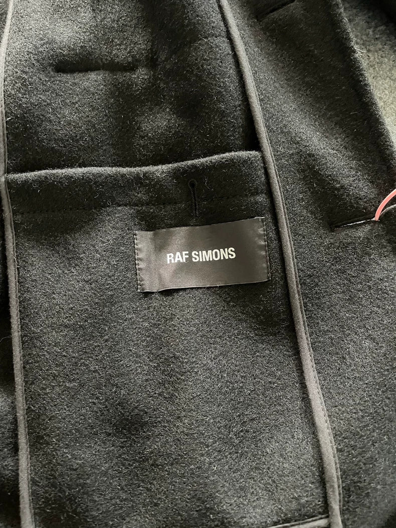 Raf Simons 16AW Collar Patch Coat