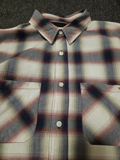 Amiri Plaid Shirt with Fringe Hem-yf