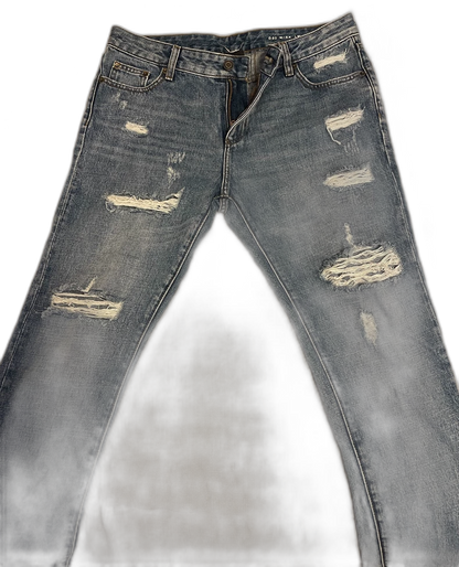 Saint Laurent Distressed Denim Pants for Men