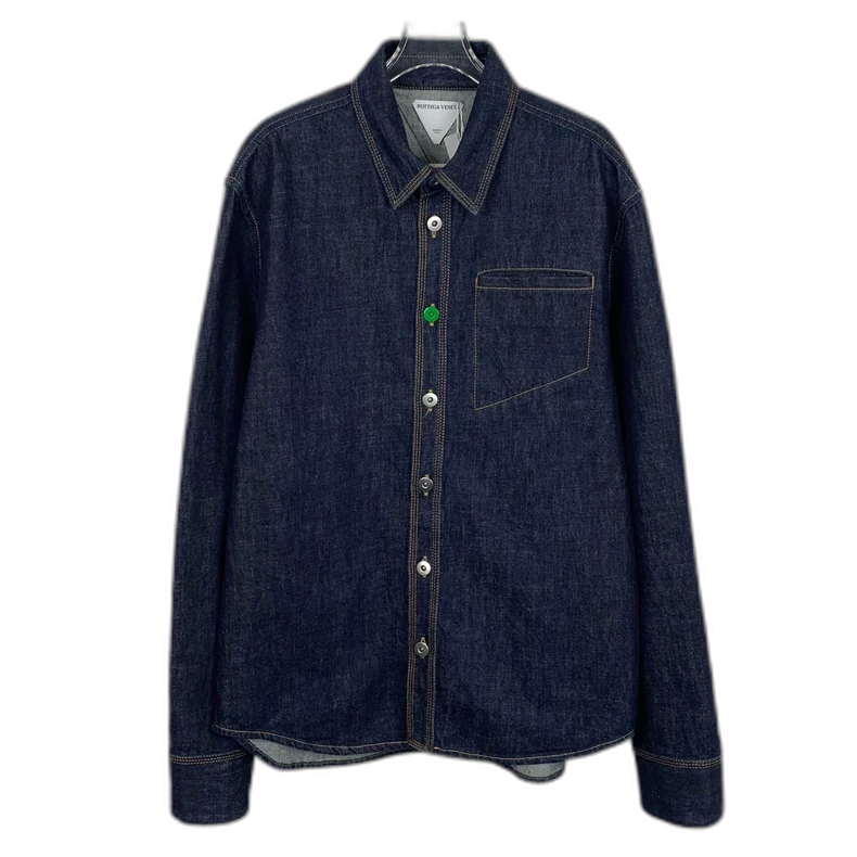 Bottega Veneta Dark Blue Cotton Shirt