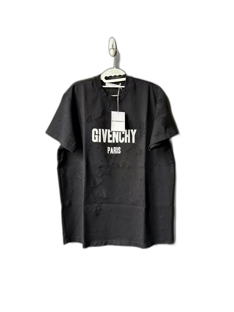 Givenchy Distressed Short Sleeve T-Shirt