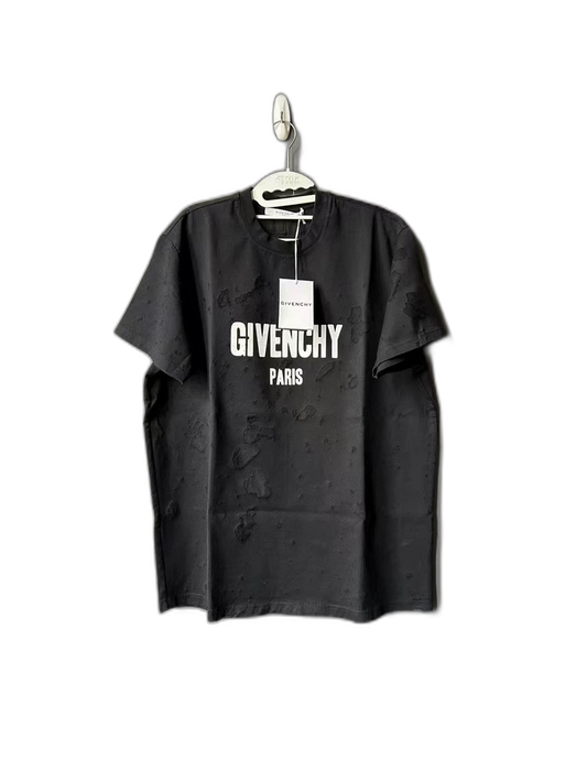 Givenchy Distressed Short Sleeve T-Shirt