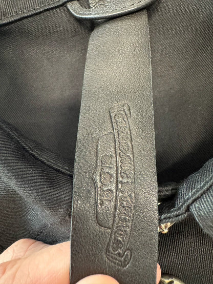 Chrome Hearts Black Leopard Print Work Jacket L-yf