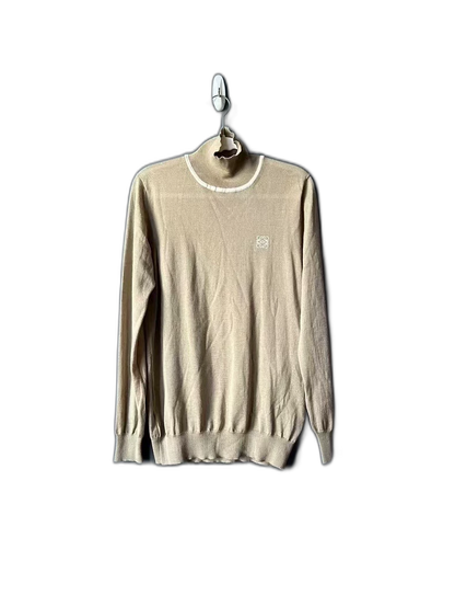 Loewe Beige Turtleneck Knit Sweater