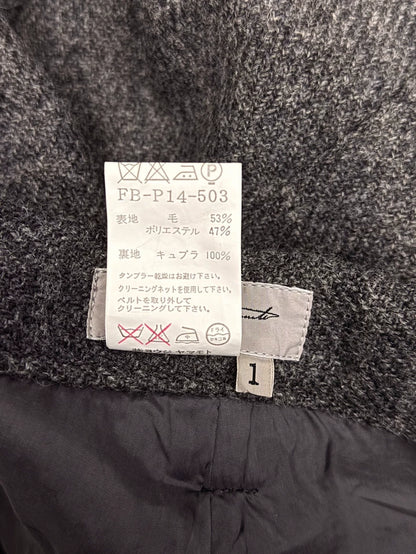 Yohji Yamamoto Wool Blend Straight Leg Pants