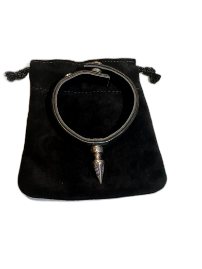 Chrome Hearts Spike Leather Bracelet