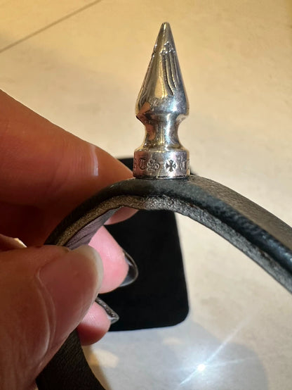 Chrome Hearts Spike Leather Bracelet