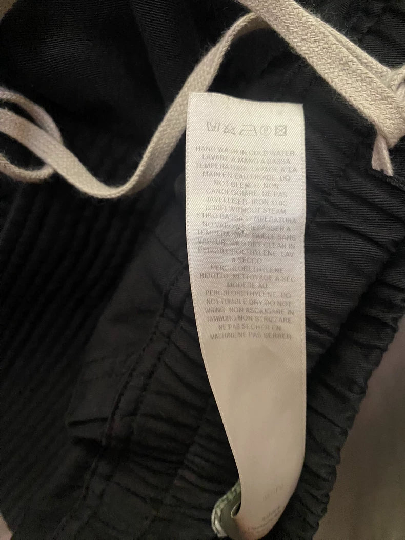 Rick Owens Double Ring Wide-Leg Nylon Pants