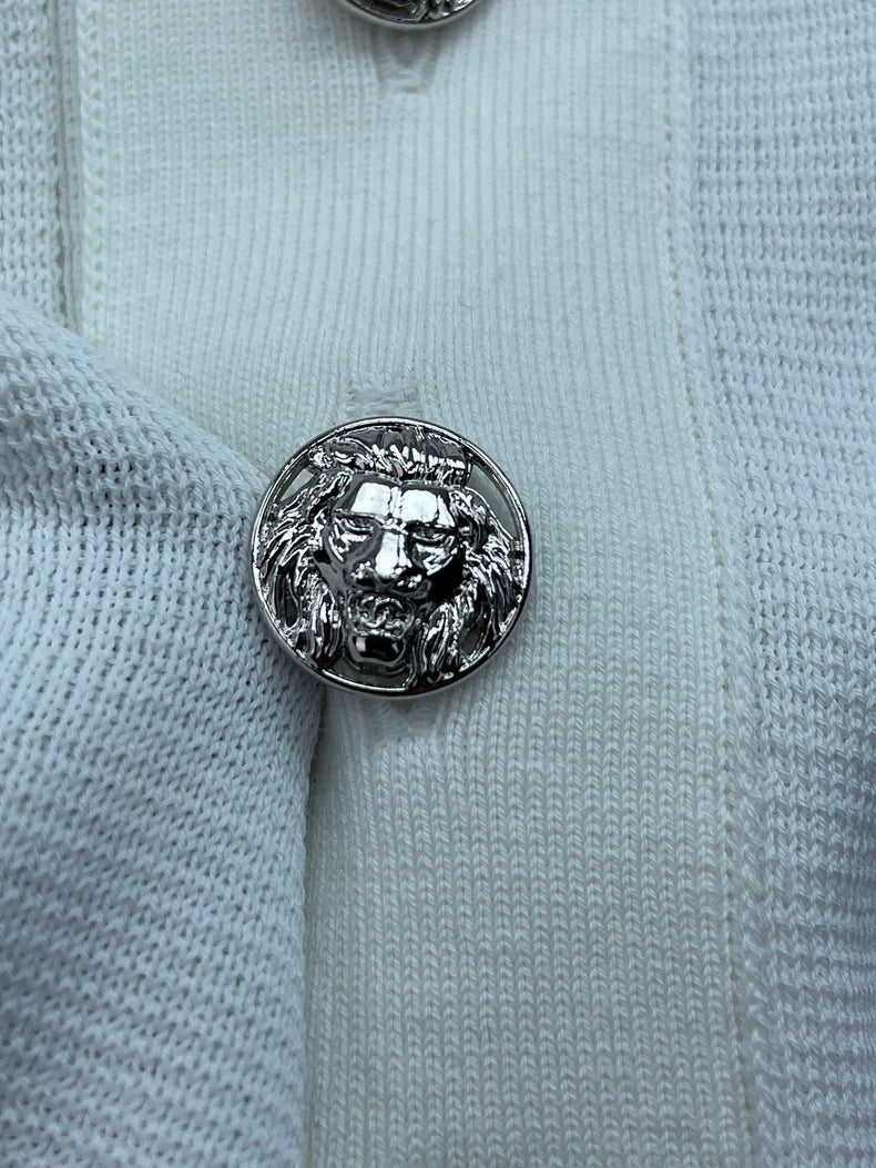 White Knit Short Sleeve Top