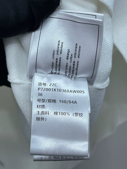 White Knit Short Sleeve Top