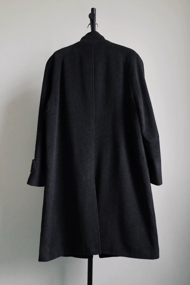 Comme Des Garcons Wool Stand Collar Coat