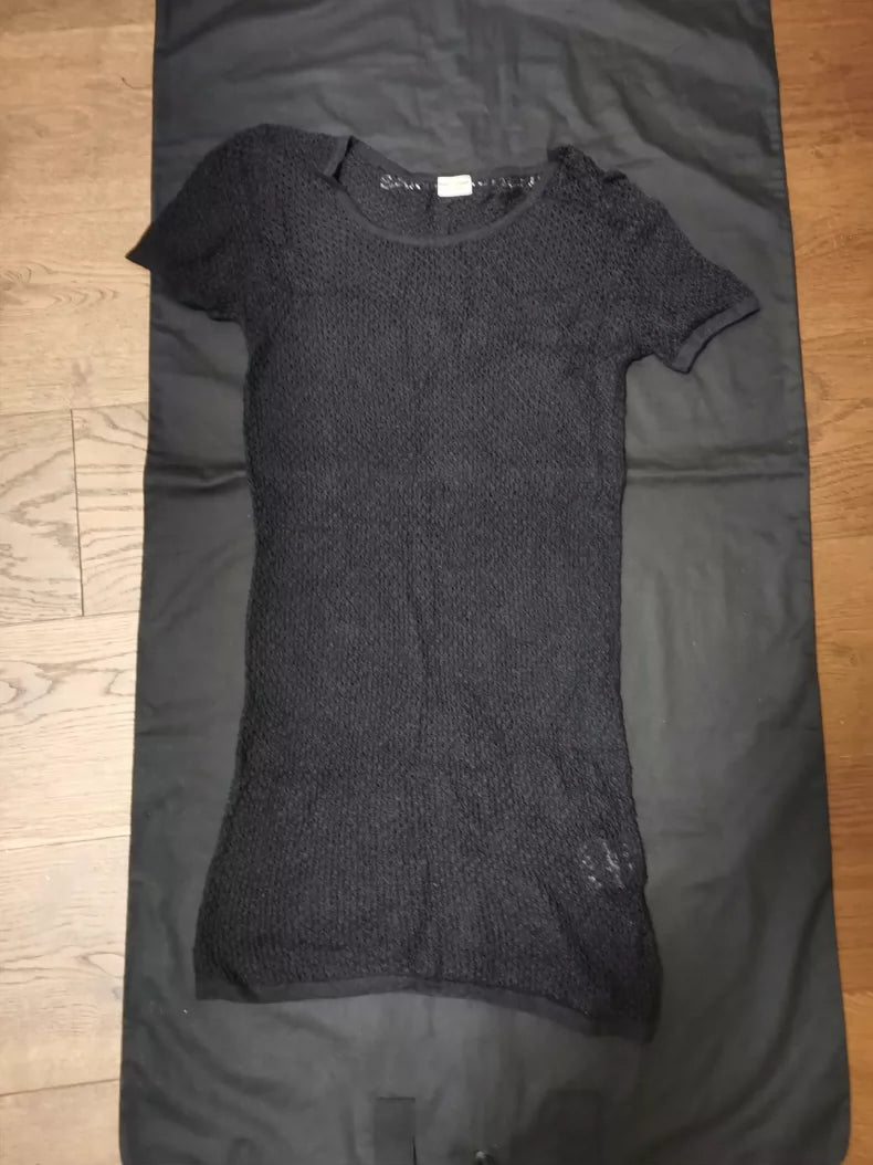 Saint Laurent Paris SLP Fishnet Tank Top