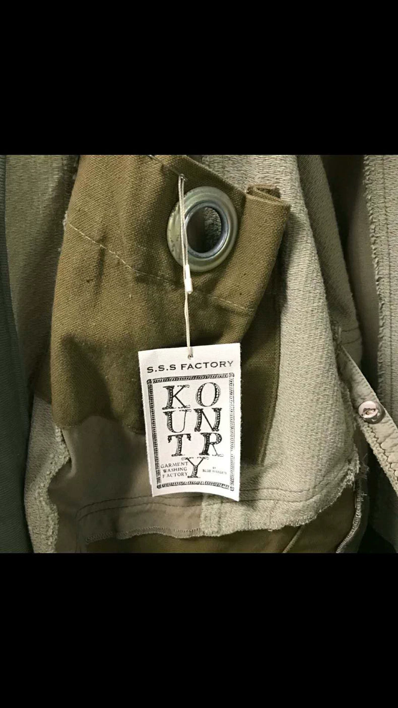 Kapital Patchwork Heavy Military Cloth Robe