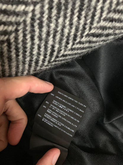 Saint Laurent Herringbone Wool Coat