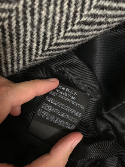 Saint Laurent Herringbone Wool Coat