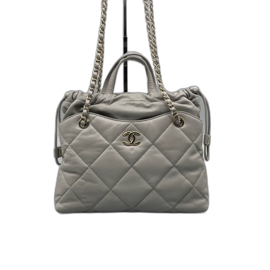Chanel Quilted Leather Tote Bag