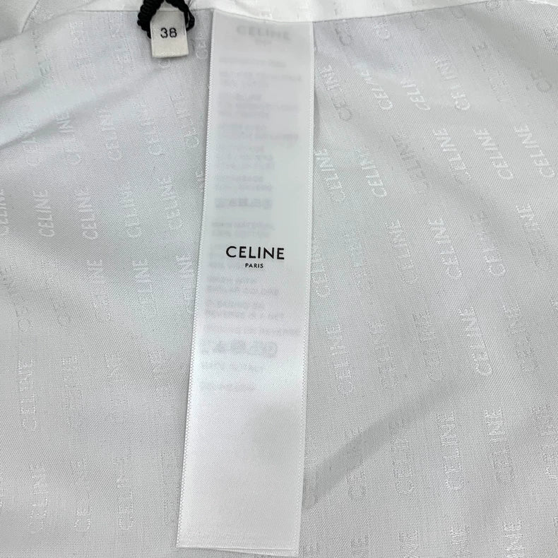 Blue Printed Celine Long Sleeve Jacket