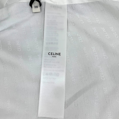 Blue Printed Celine Long Sleeve Jacket