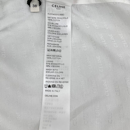 Blue Printed Celine Long Sleeve Jacket