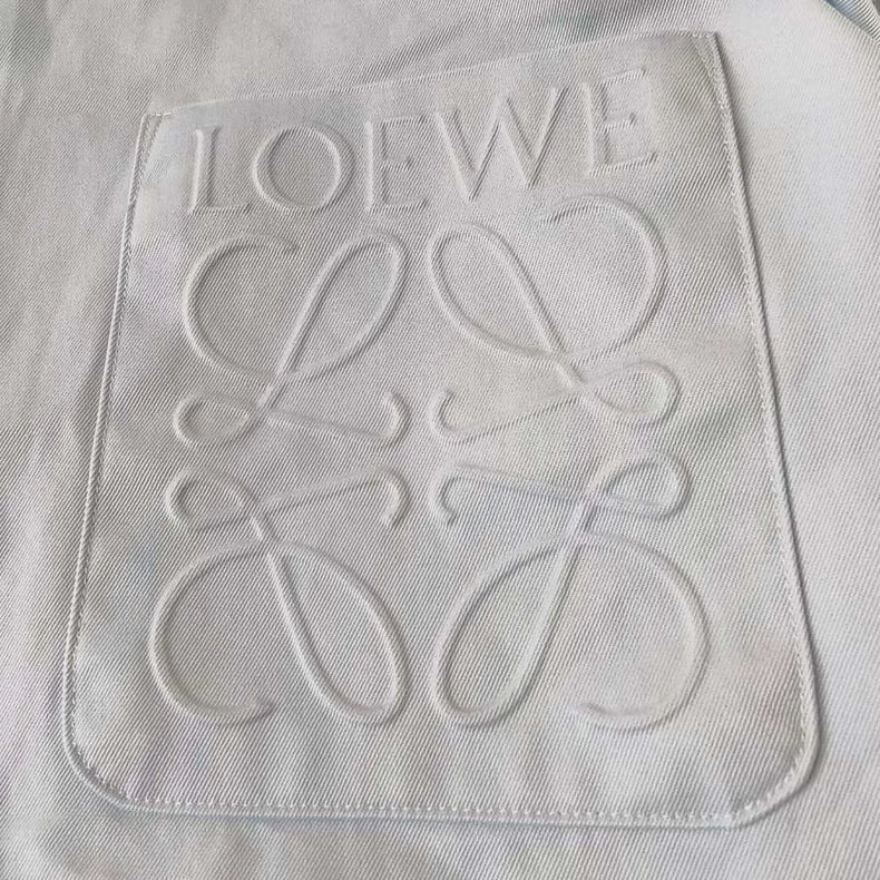 LOEWE Light Blue Logo Pocket Shirt